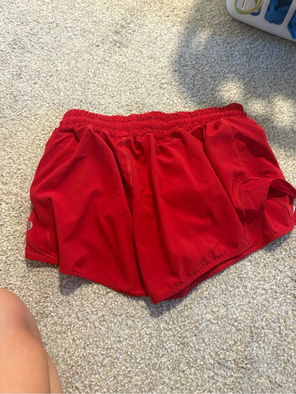lululemon athletica Women's Red Running Shorts